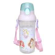 ディズニープリンセス 食洗機対応 直飲みプラ製ワンタッチクリアボトル 480ml