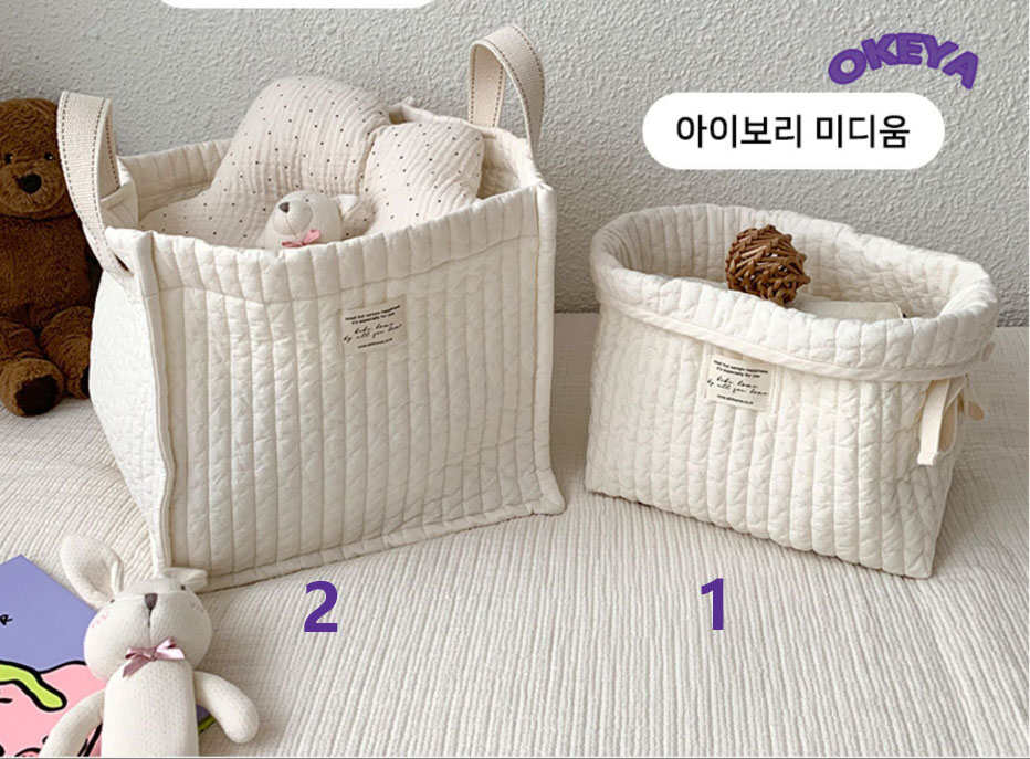 INS ベビーカー用バッグ おむつ袋 韓国風 収納袋 赤ちゃん ハンドバッグ トートバッグ 2色展開