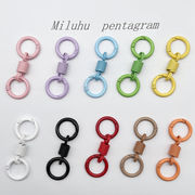 デコパーツ DIY素材 キーホルダー バッグチャーム 応援色 推し活 アクセサリーパーツ 掛け金 金具