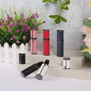 5ml香水用分注ボトル、底部充填式、高級レザー調携帯用スプレーボトル、小分け用の便利なアイテム