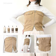 ▽SALE▽起毛カツラギ　ダブルジップ　ベアトップ(32193)