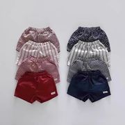 LLZ☆INS ベビー 幼児 綿麻ショートパンツ 春夏 男女兼用 ゆったり 通気性良いショートパンツ
