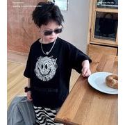 男の子 ベビーTシャツ 夏 半袖   通気性抜群 （90-170cm） 保育園 お出かけ シンプル  夏服 子供服