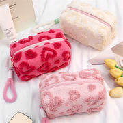 化粧ポーチ 多機能　収納ポーチ　小物収納　韓国ファッション　ミニー 　ファー　秋冬