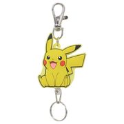 【キーホルダー】ポケットモンスター ラバーリールキーホルダー ピカチュウ にこにこおすわり