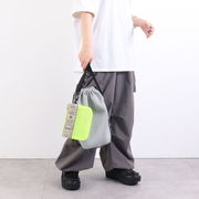 SALE【COOCO クーコ】ロゴテープロゴテープ メッシュ巾着 ショルダーバッグ