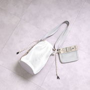 ★SALE【COOCO クーコ】ロゴテープロゴテープ メッシュ巾着 ショルダーバッグ