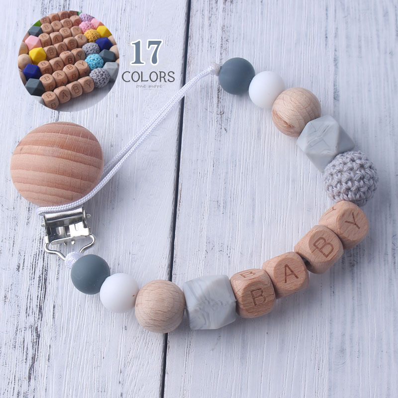 新作　トイホルダー　ベビー　おしゃぶりホルダー　木製　歯固め　シリコン　出産祝い　ギフト　安全便利