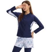 [Wotivon] 水着 レディース 体形カバー 5点セット ラッシュガード フィットネス水着 UPF50+