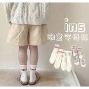 人気新作      子供靴下  韓国風子供服 ベビー靴  ベビー用   ソックス   可愛い  3足入り