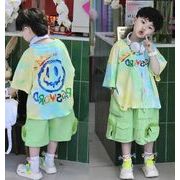2025子供服　ボーイス　トップス+ショートパンツ　セットアップ　★90-140CM