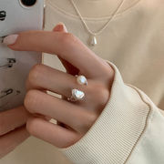 ファッションリング INS大人気 指輪 リング アクセサリー レディース シルバー925 オープンリング 個性