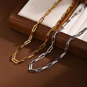 ステンレスネックレス  デザインネックレス　アレルギー対応 18Kコーティング「高品質」★2025