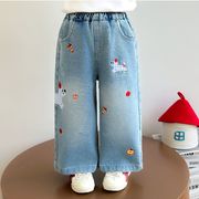 2025秋新作 韓国子供服 ジーパン子供服 ベビー服  キッズ服  ズボン 90-140cm