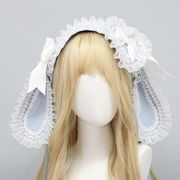 ヘアリボン ヘアアクセ レース 髪留め ヘアアレンジ コスプレ ロリータファッション