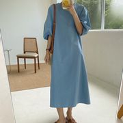 2025年INS 秋新作 　韓国風    気質    chic 韓国ファッション   ロングワンピース