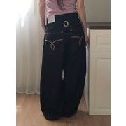 デニムパンツ　レディース　INS　韓国ファッション