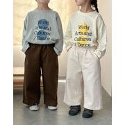 2025 秋新作 韓国風子供服 ベビー服 トップス ズボン パンツ 2色
