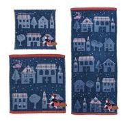 魔女の宅急便 ミニタオル ウォッシュタオル フェイスタオル 「旅たちの夜」 タオル スタジオジブリ