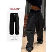 メンズファッション デニム パンツ 男女兼用 ストリート系 ボトムス 秋冬 2025新作★