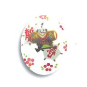 ★開運招福の干支★　縁起の良い置物【お正月　硝子箸置・凧】