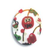 ★開運招福の干支★　縁起の良い置物【お正月　硝子箸置・だるま】