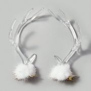 Y2K  ハロウィン ガール ヘアクリップ ヘアピン ゴシック ダーク系 コスプレ パーティ 角 ポンポン