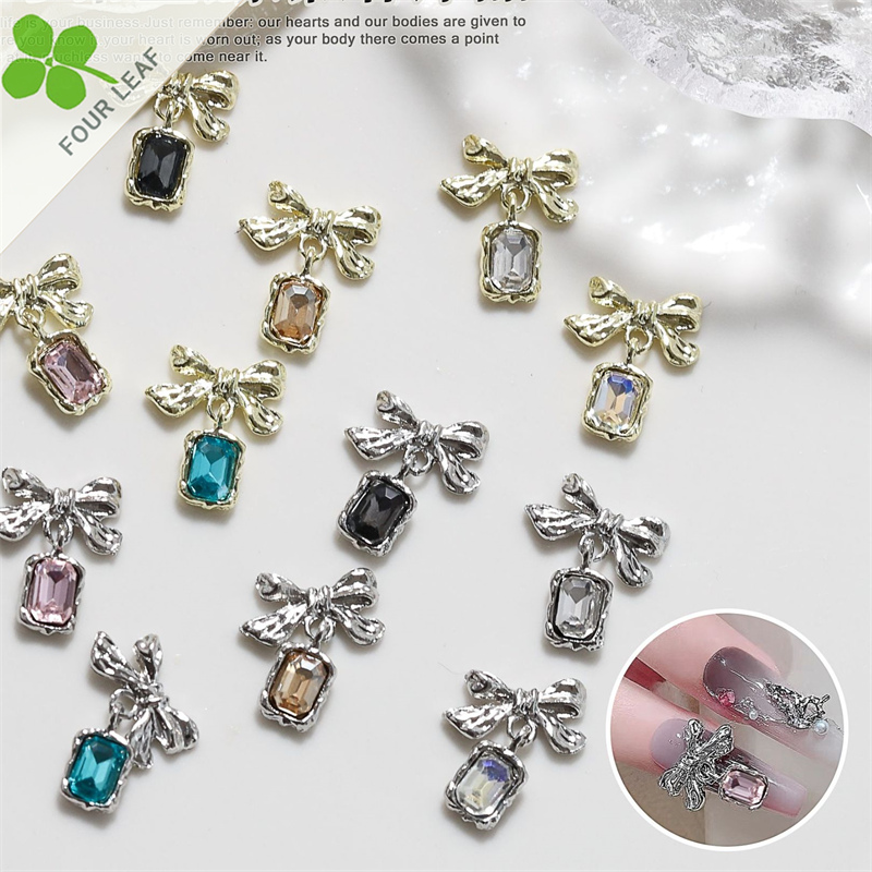 蝶結び ネイルパーツ メタルパーツ ネイル用品 ネイルアート 埋め込み DIY ハンドメイド