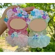 綿人形 花輪 簪花 セットドールハウス ドール用  着せ替え ミニドール ぬいぐるみ用服  17cm/4色