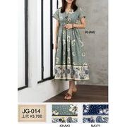 オリジナルデザインが輝る♪インド綿ワンピース「CUA COLLECTION JG014」