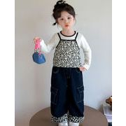 2025秋新品 キッズ  女の子  トップス+ズボン   長袖 子供服 INS人気 カジュアル  三点セット