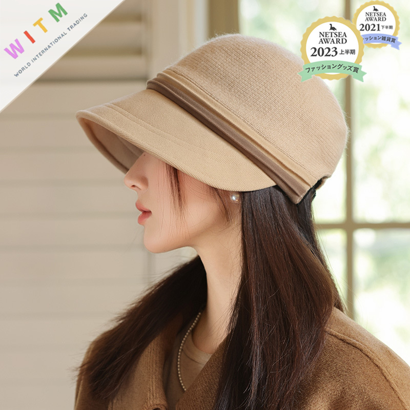 2025秋冬新作 つば広ハット 帽子 小顔効果 レディース 秋冬 暖かい 折りたたみ可能