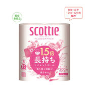 ｽｺｯﾃｨ ﾌﾗﾜｰﾊﾟｯｸ1.5倍長持ち8ﾛｰﾙ(ﾀﾞﾌﾞﾙ)