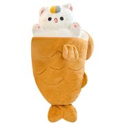 【納期約1ヶ月】ぬいぐるみ 鯛焼き猫 ねこ たいやき 特大 抱き枕 クッション 動物 スイーツ