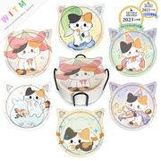 猫柄 コースター ねこ 下敷き カップパッド ネコ インテリア  断熱マット 雑貨 セラミックス 可愛い