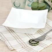 イゾラ 16スクエアボウル 白系 洋食器 角型ボウル 日本製 美濃焼 おしゃれ