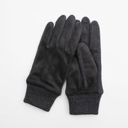 【WOMEN】マチ付きフェイクスエードグローブ