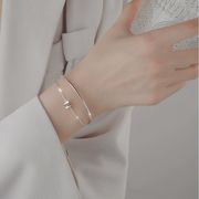 S925ブレスレット　韓国 アクセサリー ブレスレット　 ブレスレットレディース　バングル夏★