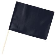 サテン小旗 メタリックブラック 旗:W41×H30cm 旗竿:45cm(φ8mm) 19606