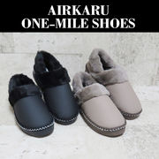 スリッポン 撥水 つるつる 靴 シューズ 軽量 軽い ファー ブラック モカ