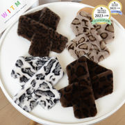 2025秋冬新作 ヒョウ柄 ストール 11*85cm フェイクファー ふわふわ レディース 厚手