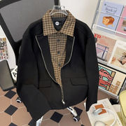 秋冬トップス メンズ ジャケット レイヤード アウター