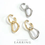 ▼MAGGIO▼片耳用 ニュアンスツインイヤーカフ　軟骨ピアス