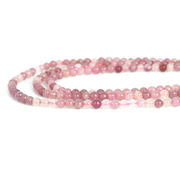 ピンクト ルマリン【丸玉】4ｍｍ【天然石 ビーズ パワーストーン】