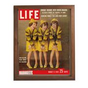 ヴィンテージフレームポスター 3GIRLS　インテリア/アート/レトロ/装飾