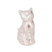 ☆マーブルガラスキャットライト ピンク　照明/電気/デスクライト/インテリア/卓上