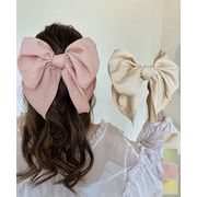 【日本倉庫即納】 ビッグリボン バレッタ ヘアクリップ上品