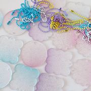 DIYパーツ 痛バッグパーツ オタ活 推し活  透明クリア キーホルダー 自作グッズ 装飾 5cm