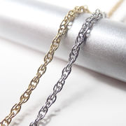 SUS316 サージカルステンレス チェーン 幅約1mm 小判チェーン 1m 切り売り 金属アレルギー対応