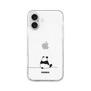 AKAN ソフトクリアケース for iPhone 17 パンダ AK27736i17